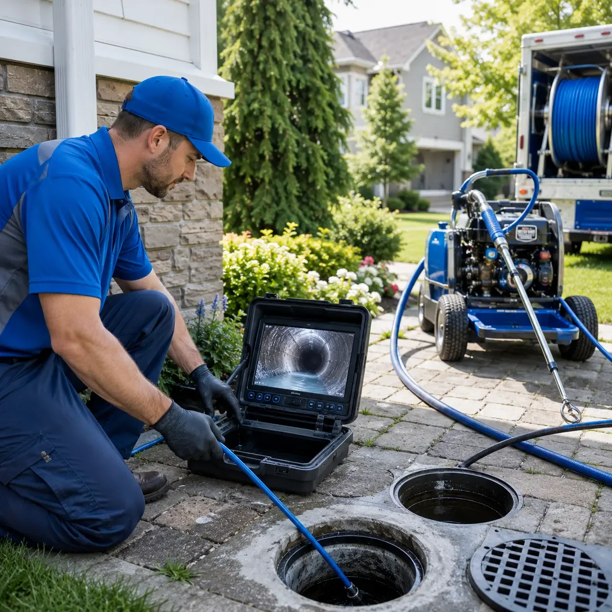 Outdoor drain cleaning professionals serving Houston, PA